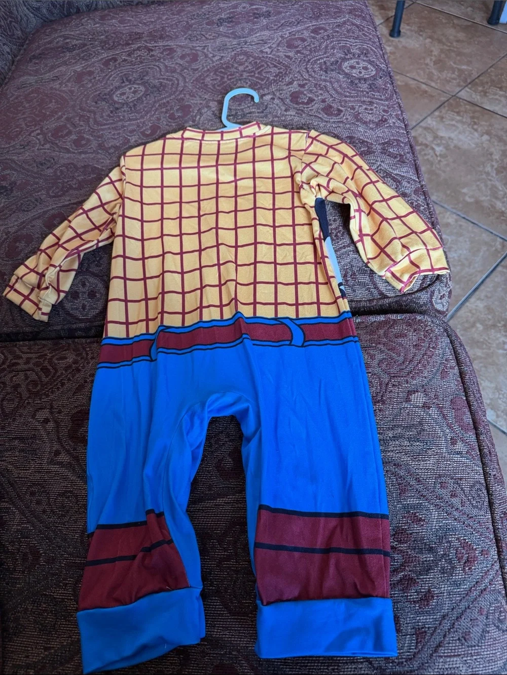Cowboy Romper Kids Costume - Yellow & Blue